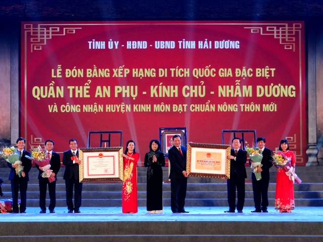 Quần thể di tích An Phụ - Kính Chủ - Nhẫm Dương (Hải Dương) được xếp hạng quốc gia đặc biệt